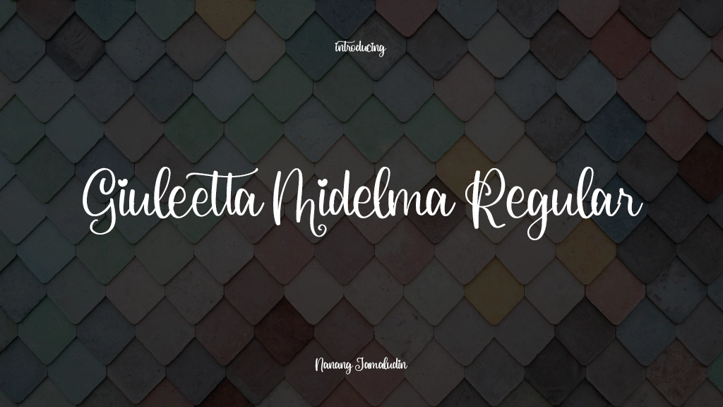 Giuleetta Midelma Regular Font Sample Images  1