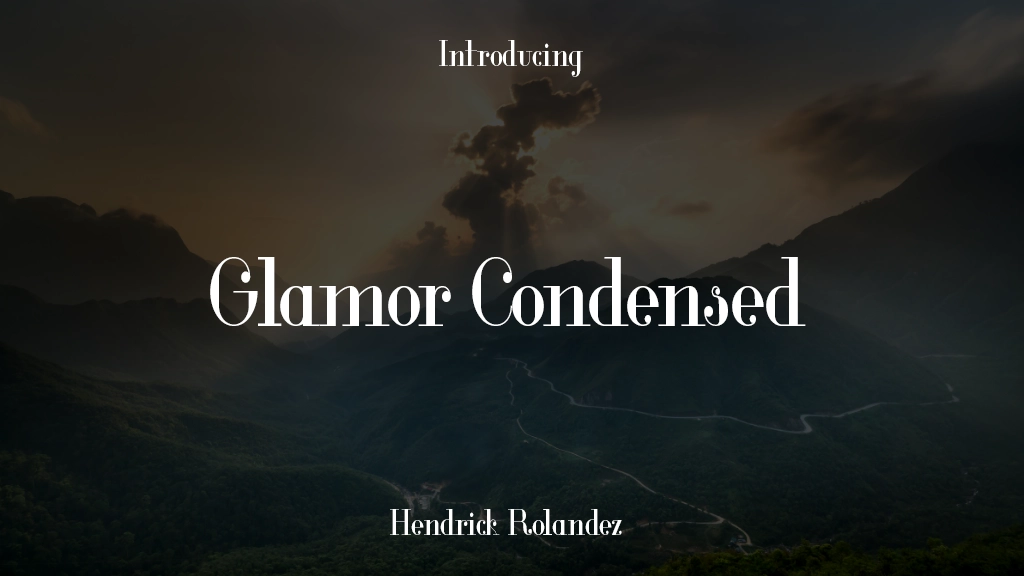 Glamor Condensed Font Sample Images  1