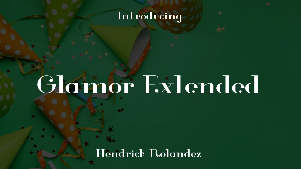 Glamor Extended Font Sample Images  1