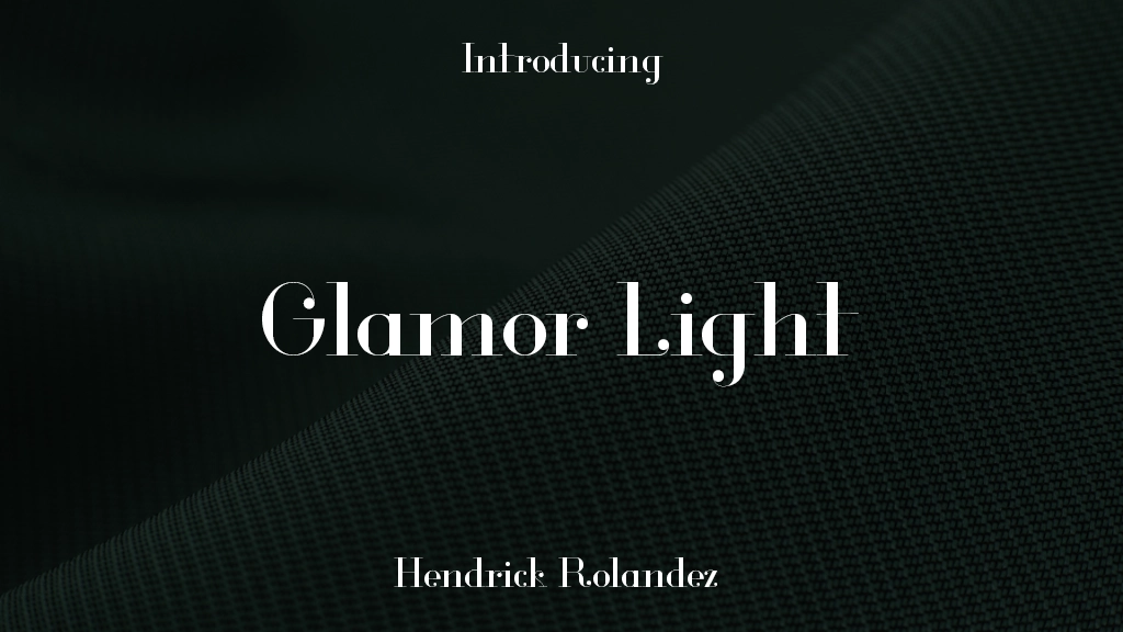 Glamor Light Font Sample Images  1