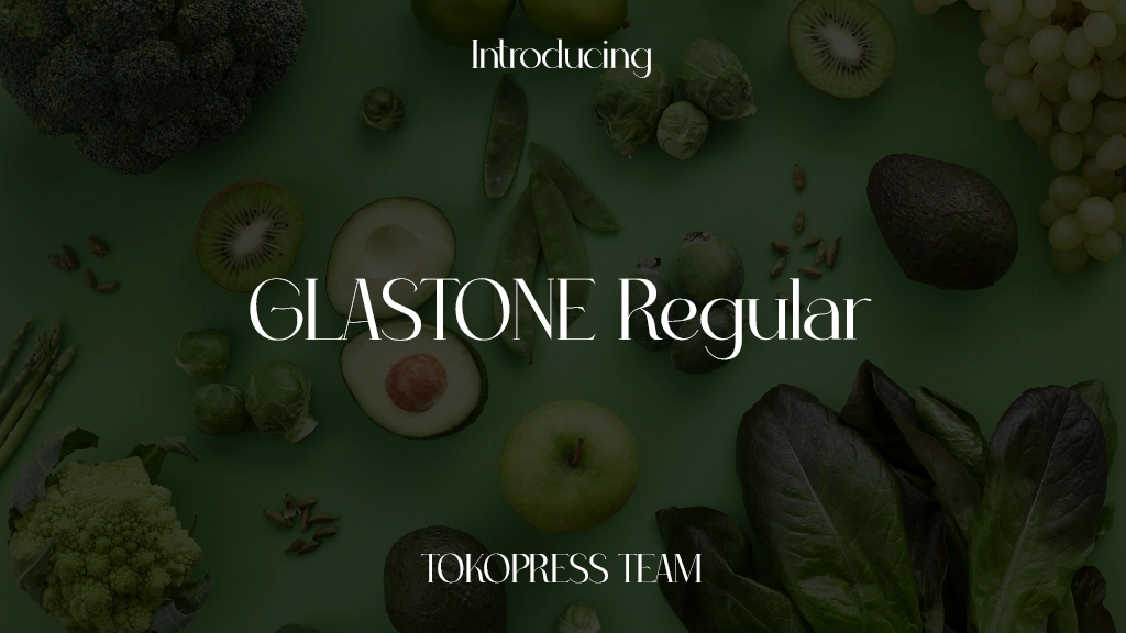 GLASTONE Regular Font Sample Images  2