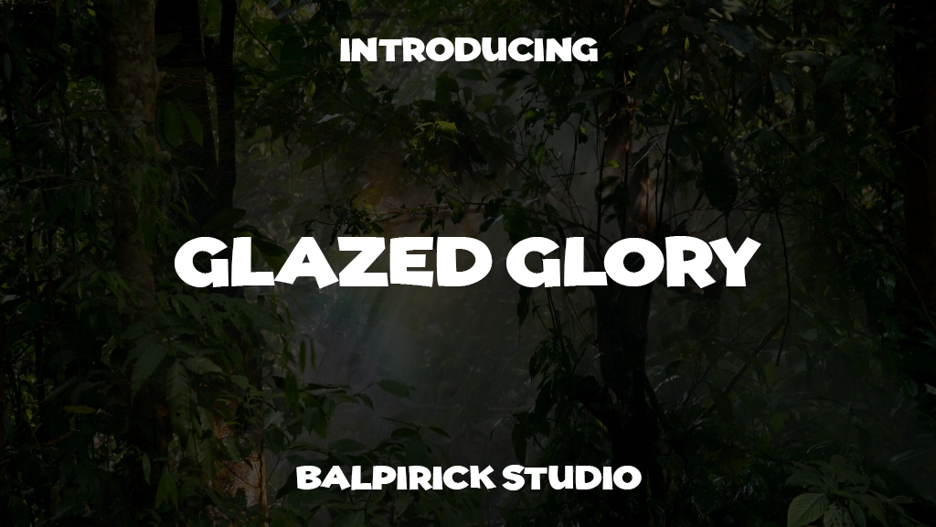 Glazed Glory Beispielbilder für Schriftarten  1