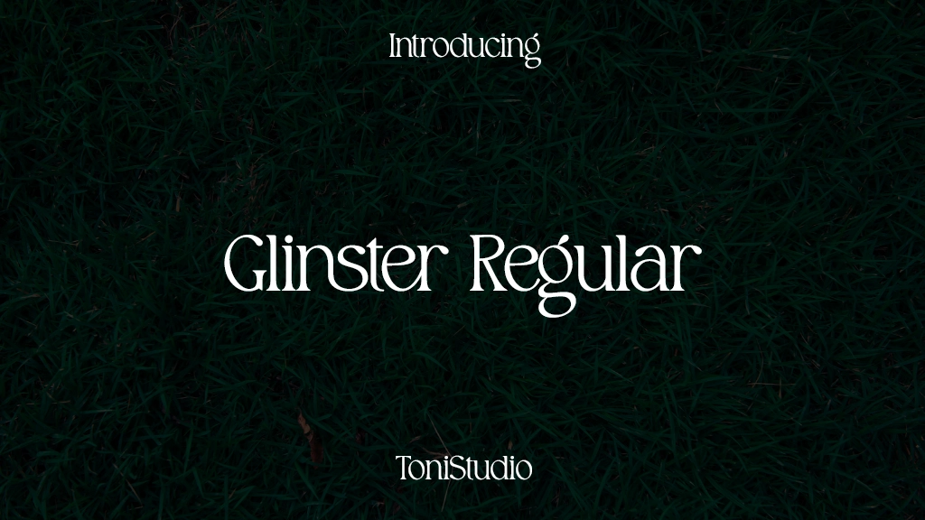 Glinster Regular Font Sample Images  2