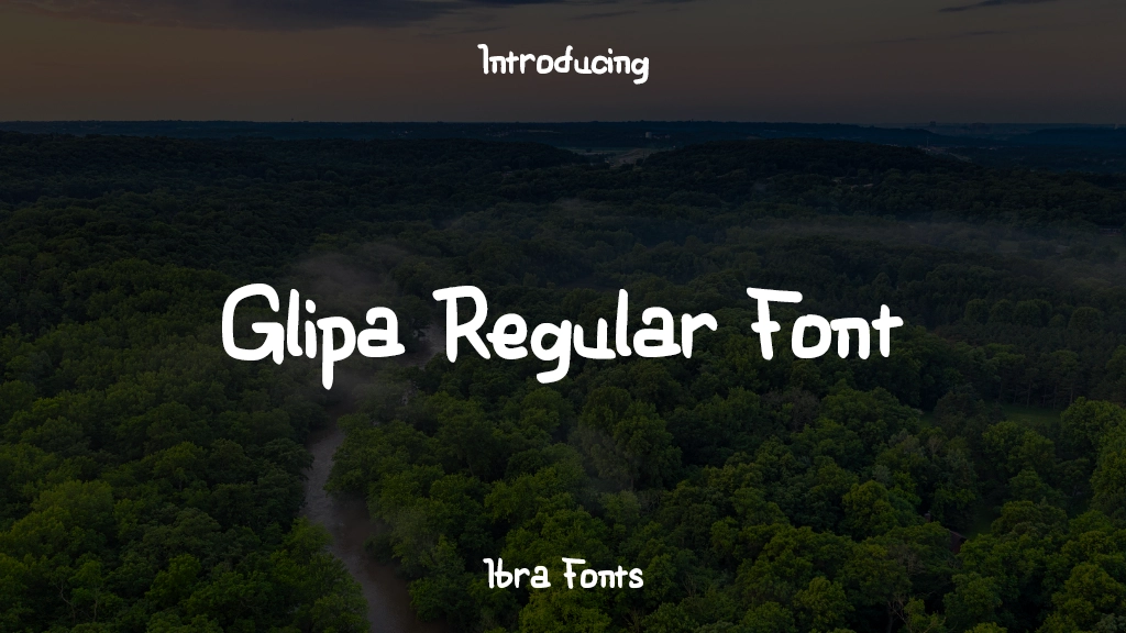 Glipa Regular Font Sample Images  2