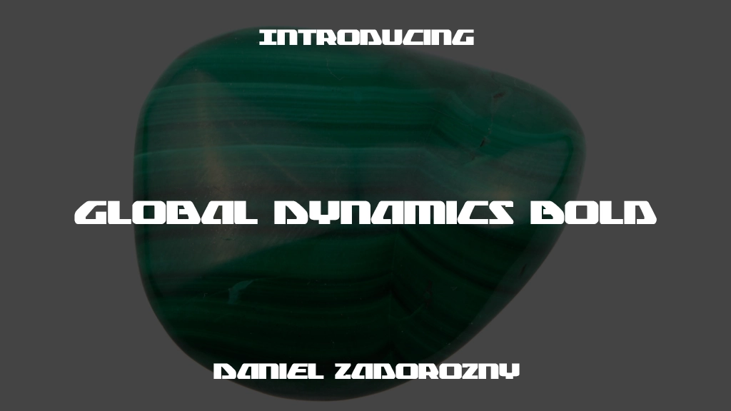 Global Dynamics Bold Bold Immagini di esempio dei caratteri  2