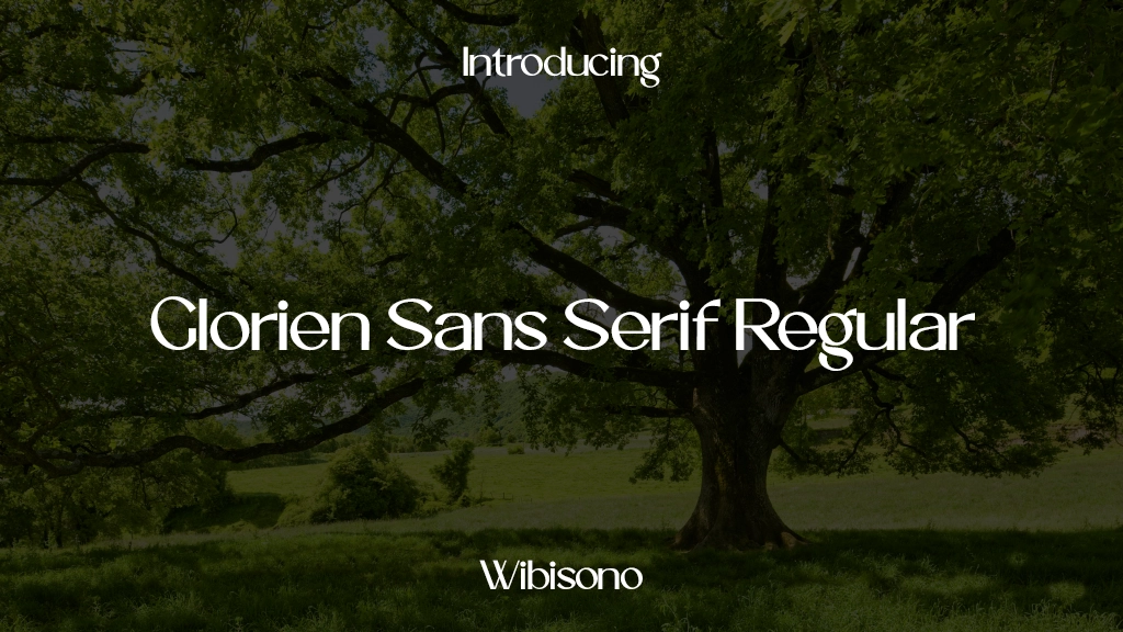 Glorien Sans Serif Regular Images d’exemples de polices  2