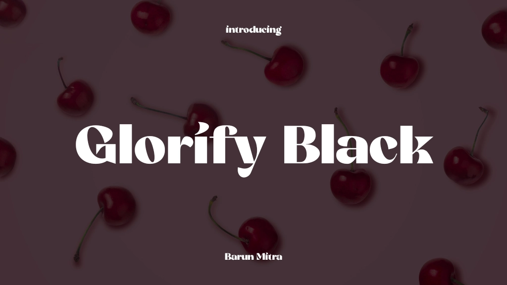 Glorify Black Font Sample Images  1