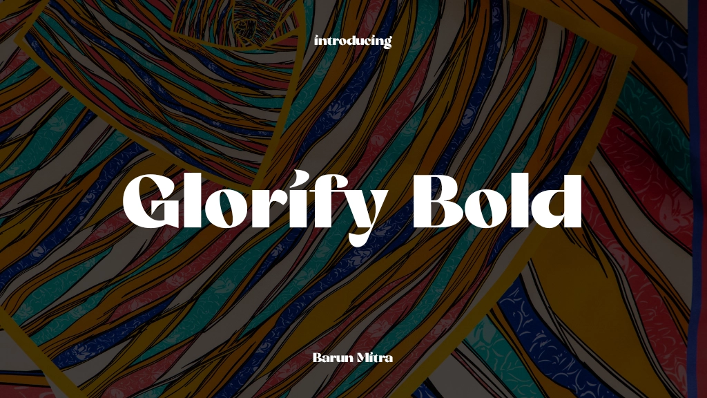 Glorify Bold Font Sample Images  1