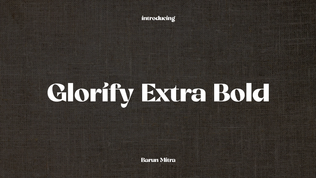 Glorify Extra Bold Font Sample Images  1