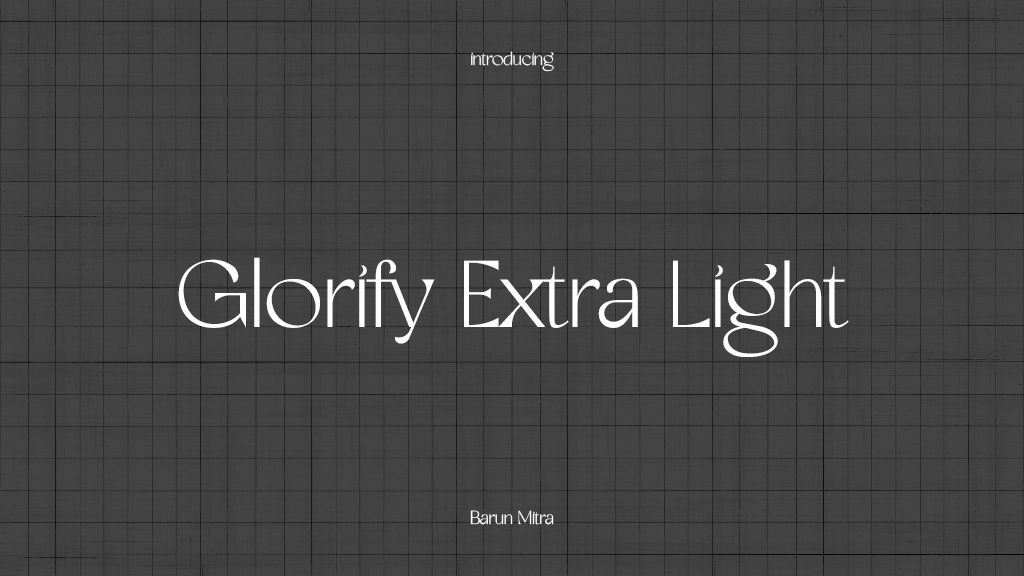 Glorify Extra Light Font Sample Images  1