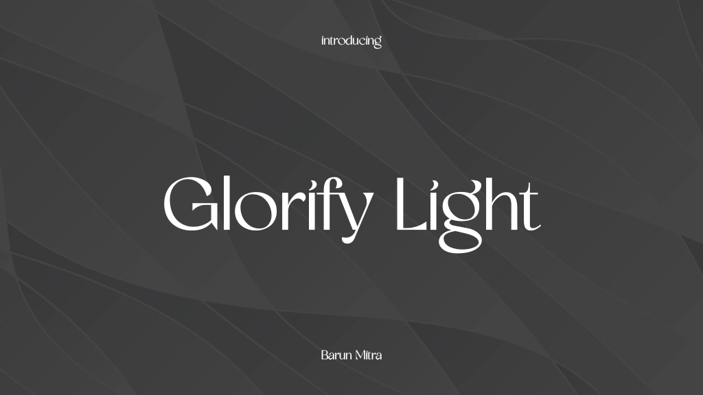 Glorify Light Font Sample Images  1