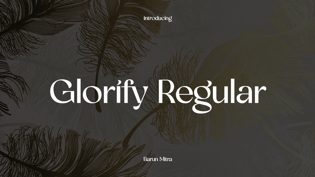 Glorify Regular Font Sample Images  1