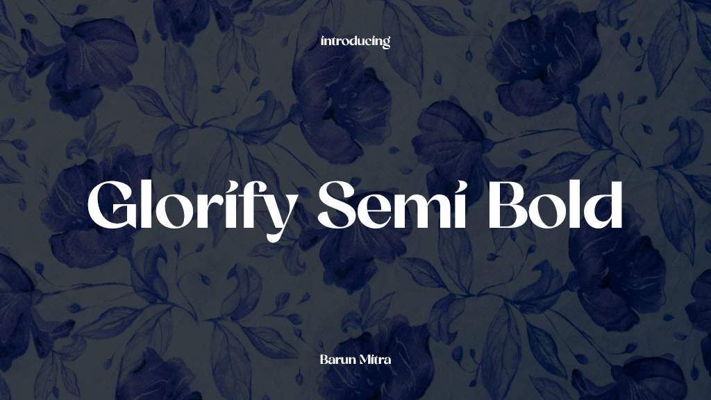 Glorify Semi Bold Font Sample Images  1