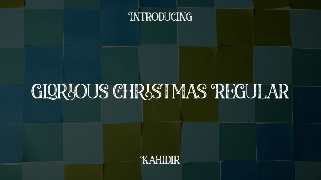 Glorious Christmas Regular Font Sample Images  2