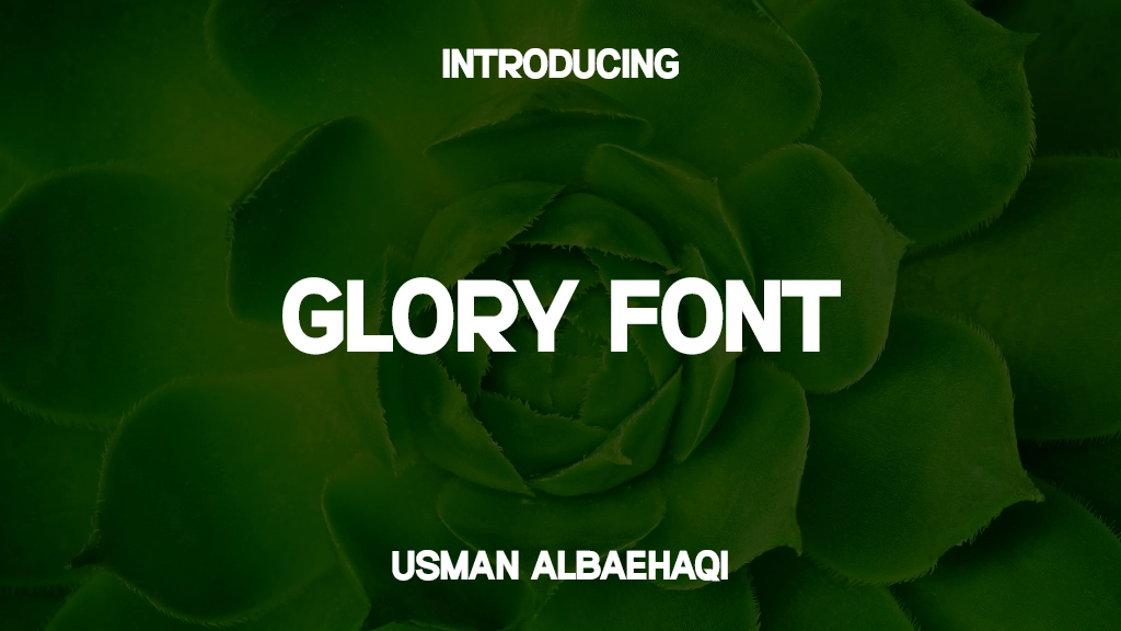 Glory Font Font Sample Images  2