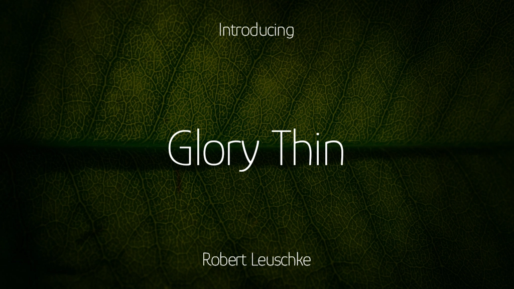 Glory Thin Font Sample Images  2