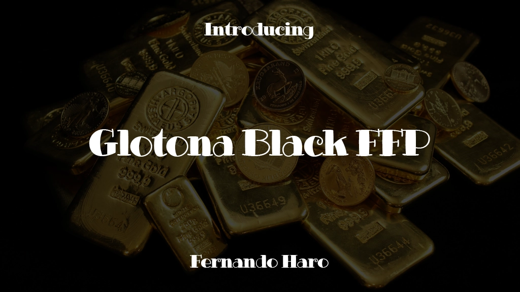 Glotona Black FFP Images d’exemples de polices  1