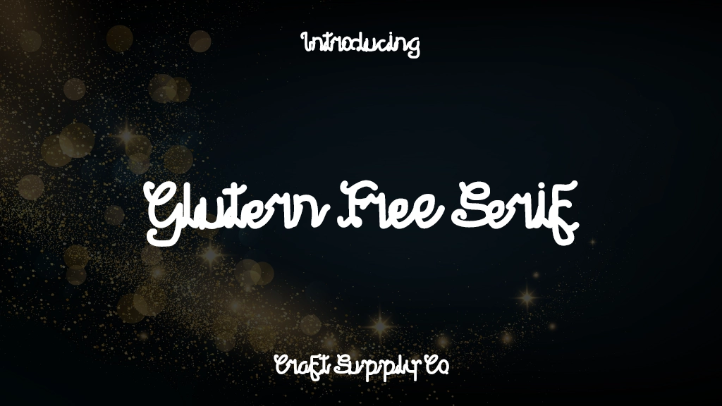 Glutern Free Serif Beispielbilder für Schriftarten  1