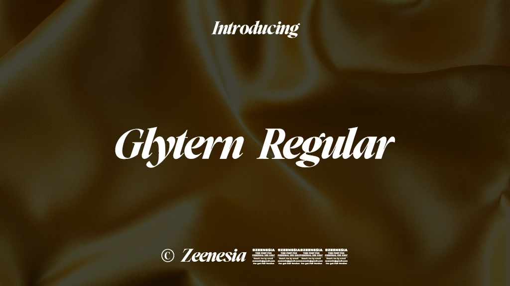 Glytern Personal Use Only Regular Font Sample Images  1