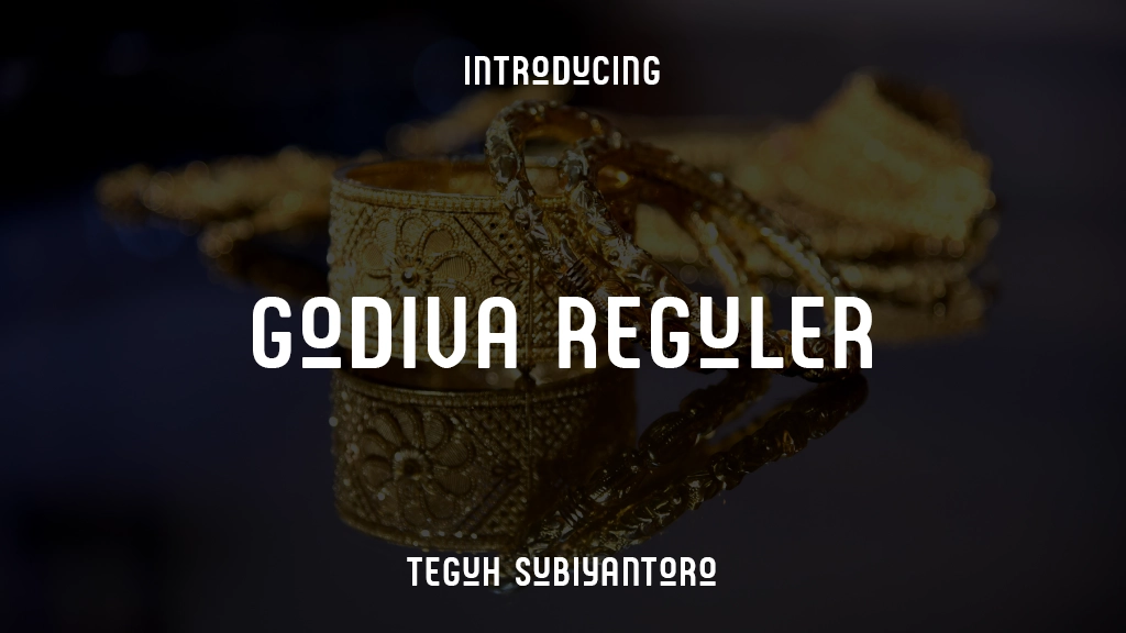 Godiva Reguler Beispielbilder für Schriftarten  1