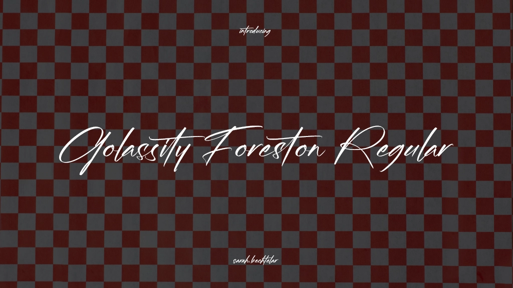 Golassity Foreston Regular Font Sample Images  1