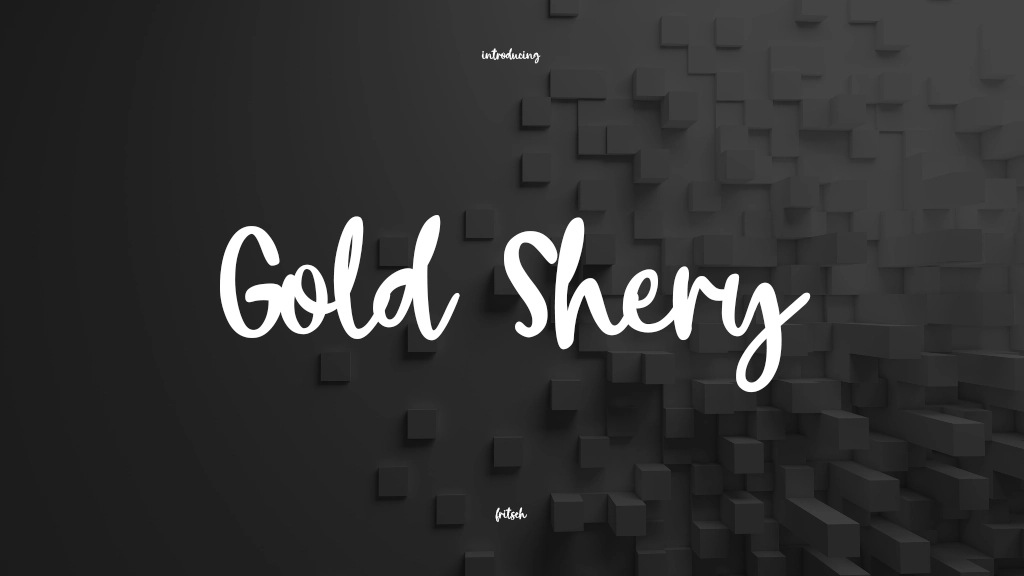 Gold Shery Font Sample Images  1