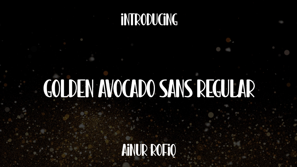 Golden Avocado Sans Regular Font Sample Images  1