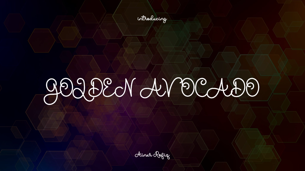 GOLDEN AVOCADO Font Sample Images  1