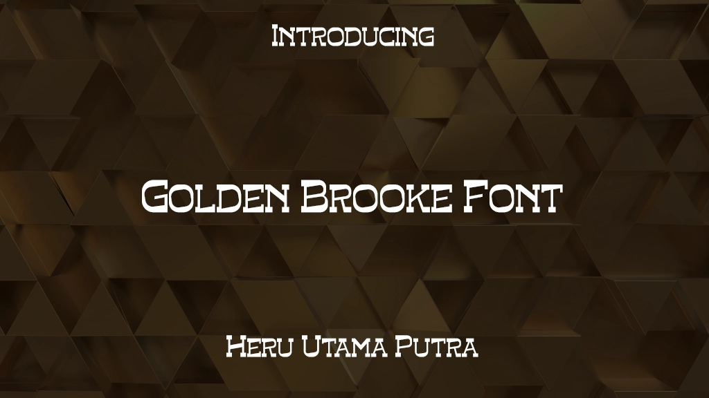 Golden Brooke Font Images d’exemples de polices  1