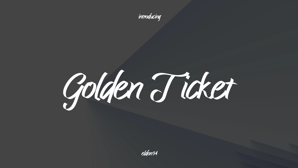 Golden Ticket Font Sample Images  1