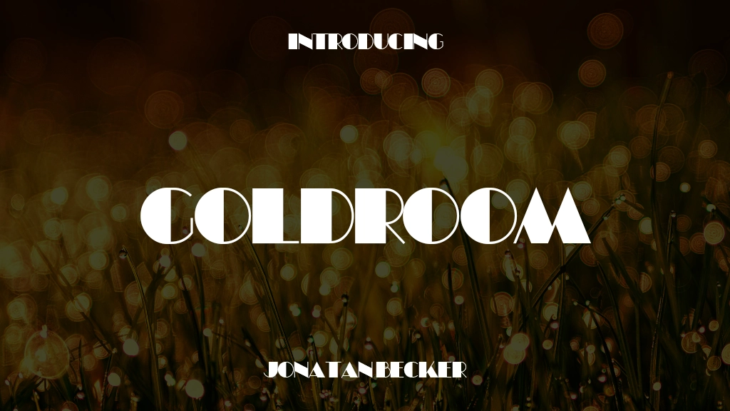 Goldroom Images d’exemples de polices  1