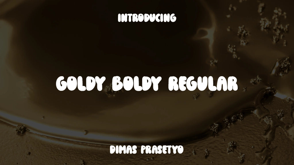 Goldy Boldy Regular Immagini di esempio dei caratteri  1