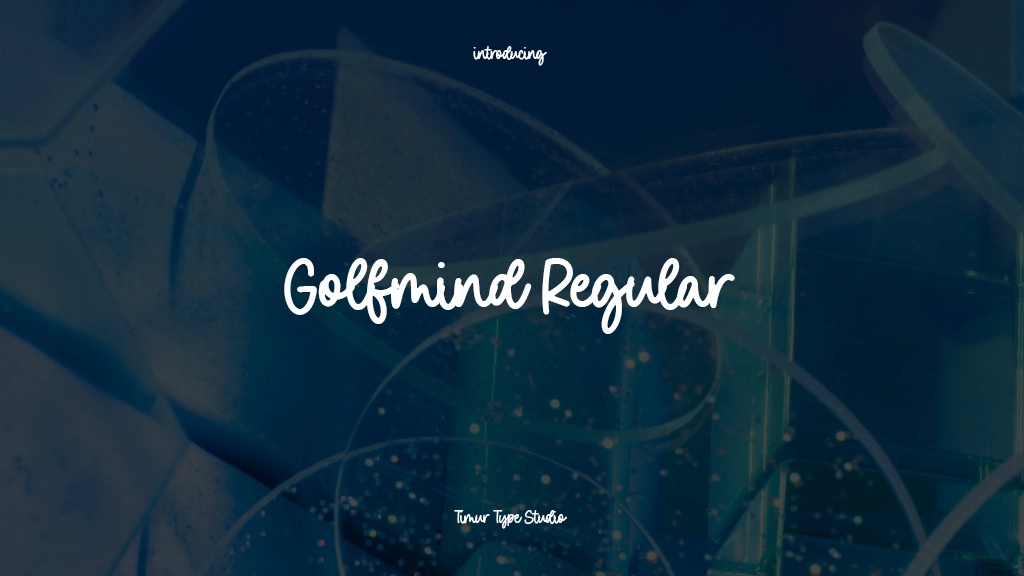 Golfmind Regular Imágenes de muestra de fuentes  1