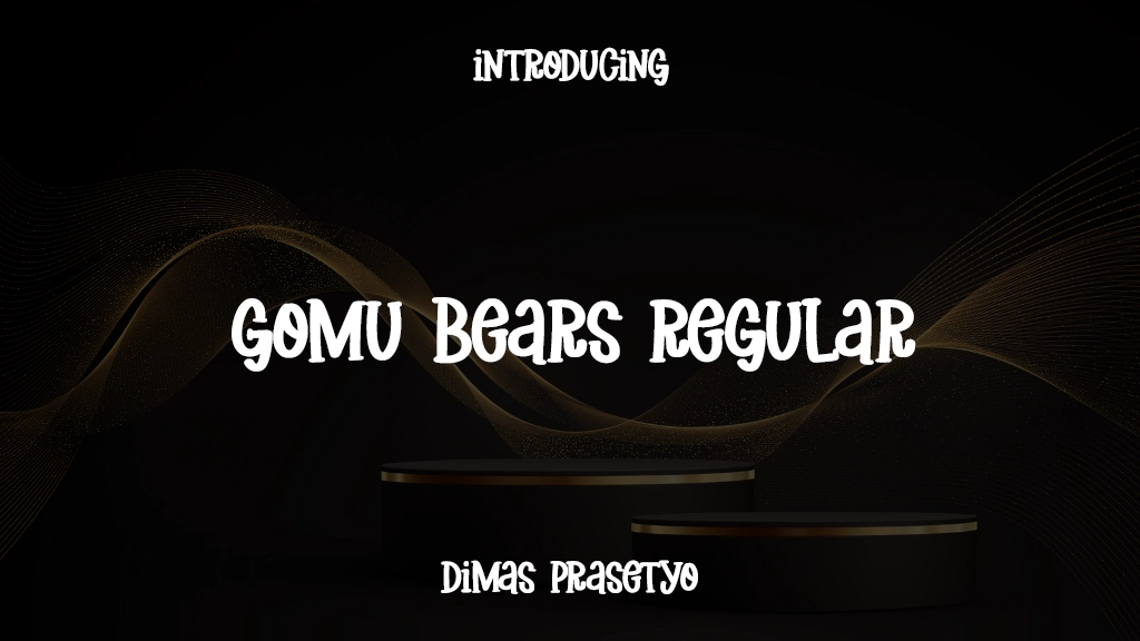 Gomu Bears Regular 글꼴 샘플 이미지  1