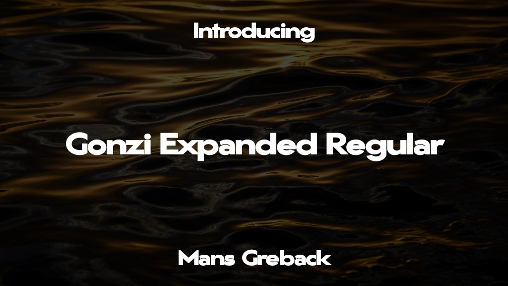 Gonzi Expanded PERSONAL USE Regular Font Sample Images  1