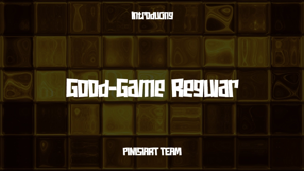 Good-Game Regular Images d’exemples de polices  1