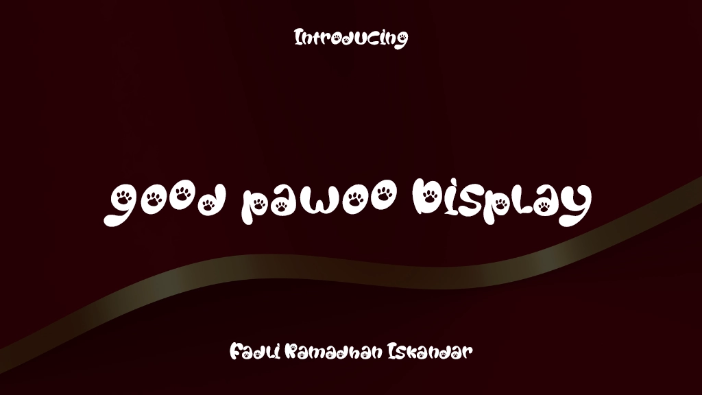 Good Pawoo Display Font Sample Images  1