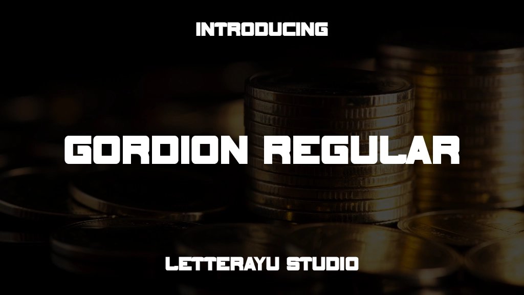 Gordion Regular Font Sample Images  1