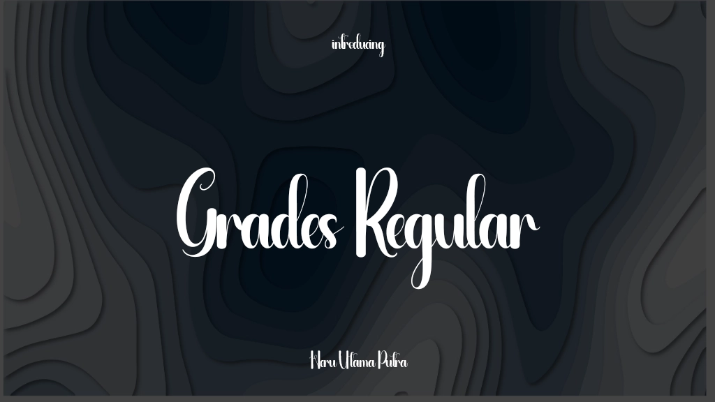 Grades Regular Font Sample Images  1