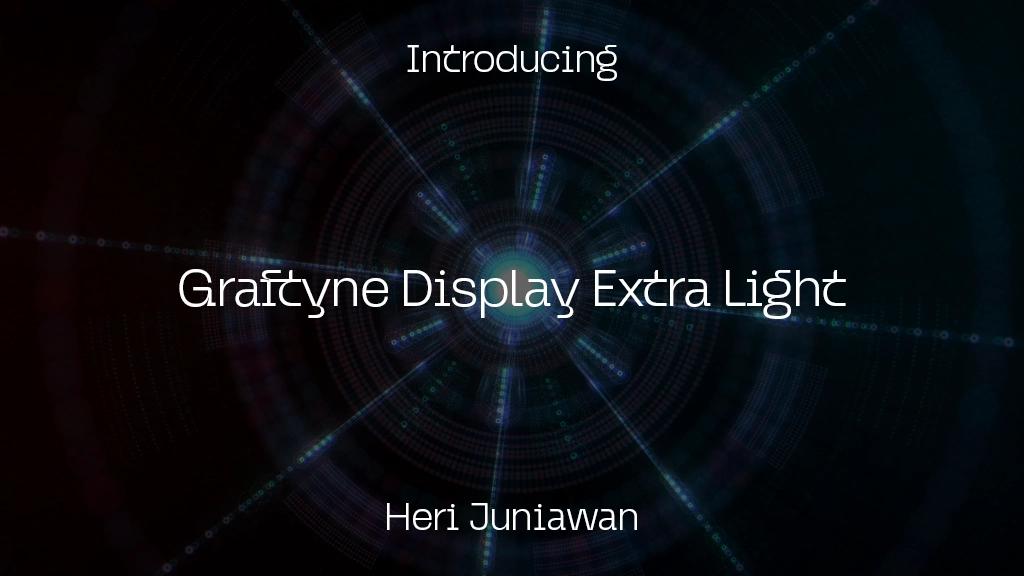 Graftyne Display Extra Light Images d’exemples de polices  1