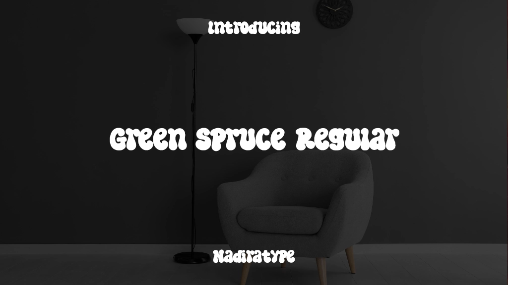 Green Spruce Regular Images d’exemples de polices  1