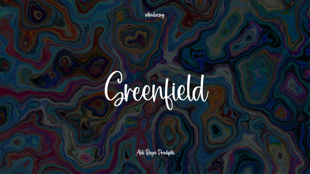 Greenfield Font Sample Images  1