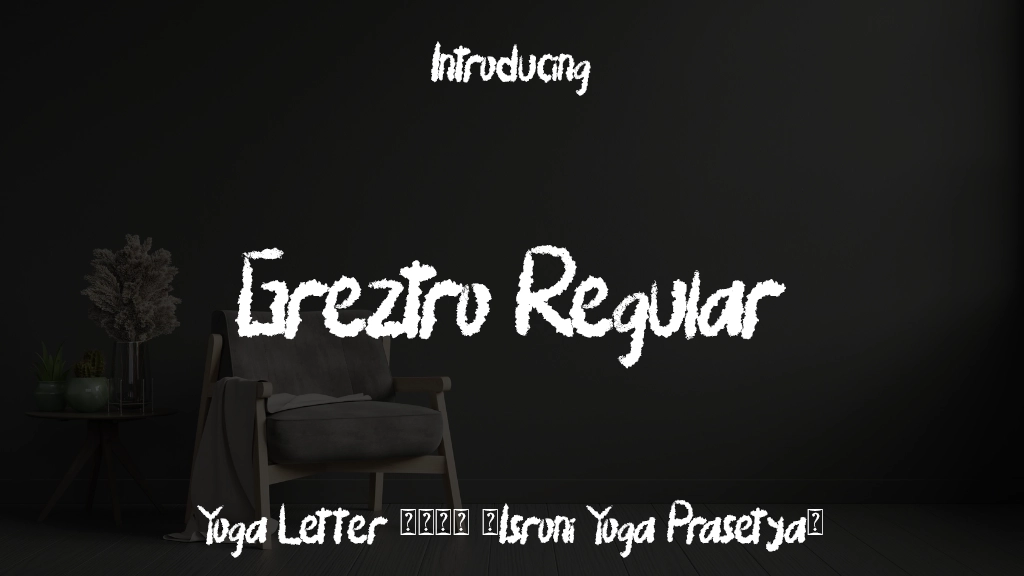 Greztro Regular Font Sample Images  1