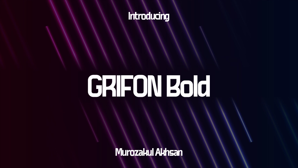 GRIFON Bold Personal Use フォントサンプル画像  1