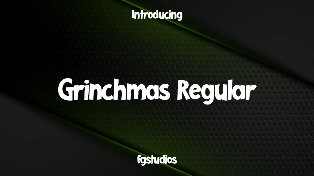 Grinchmas Regular Images d’exemples de polices  1