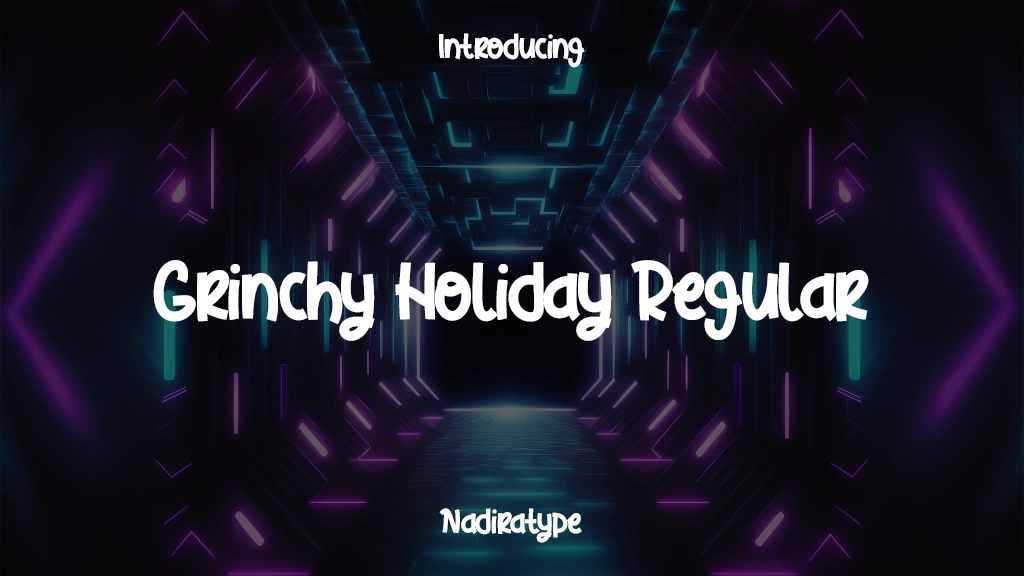 Grinchy Holiday Regular Images d’exemples de polices  1