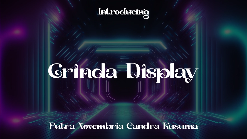 Grinda Display Imagens de amostra de fonte  1