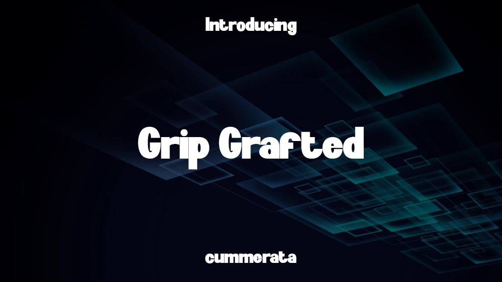 Grip Grafted Beispielbilder für Schriftarten  2