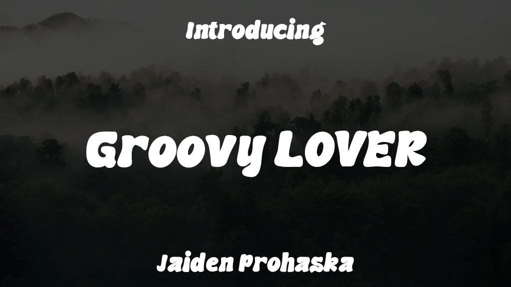 Groovy LOVER Images d’exemples de polices  1