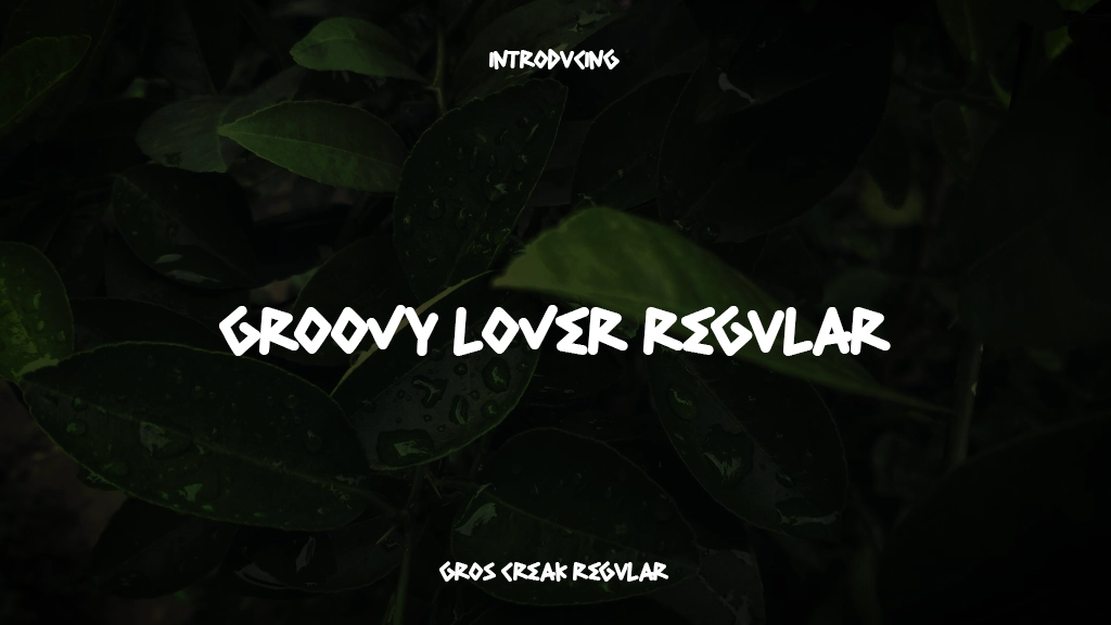 Gros Creak Regular Font Sample Images  1